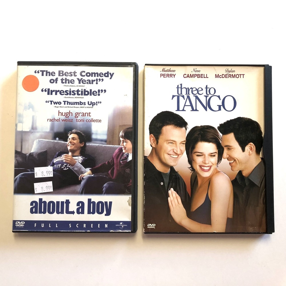 Lot of 2‎ DVDs Romantic Comedies About A Boy & Three To Tango Dylan McDermott